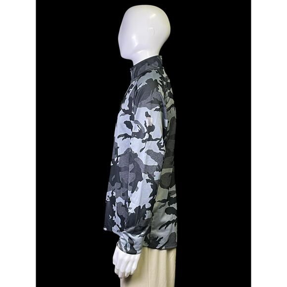 Nike Element Running Dri-Fit Gray Camo 1/4 Zip Pullover Sweatshirt Men Sz Large - Picture 4 of 9